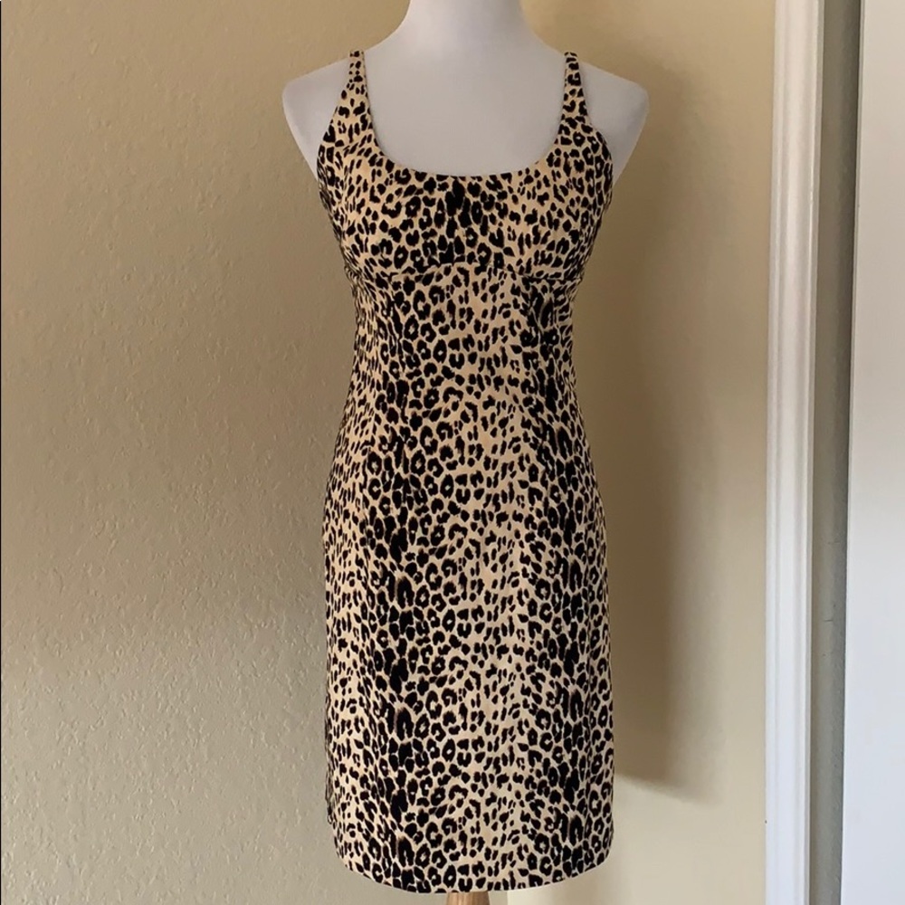 Forever 21 Leopard Print Fitted Dress - Picture 2 of 4